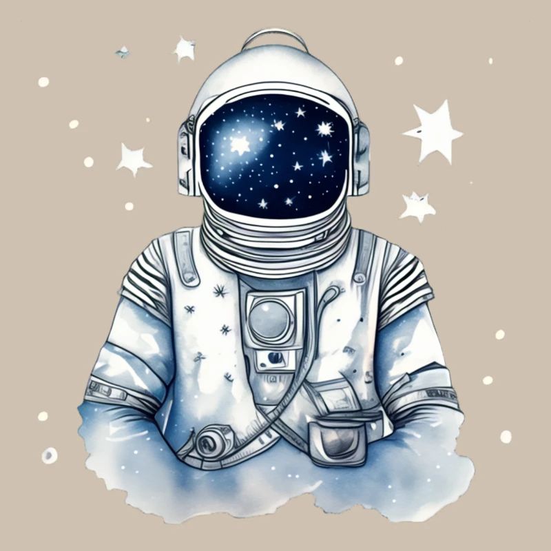 Astronaut in Star Space