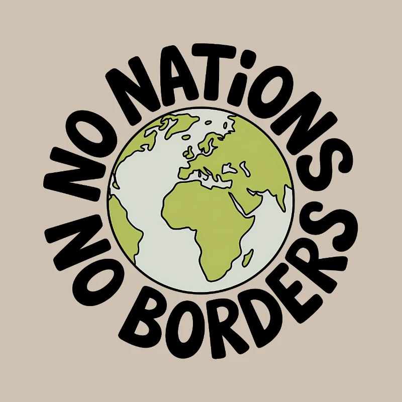Pas de nations sans frontières - Antifa Tee