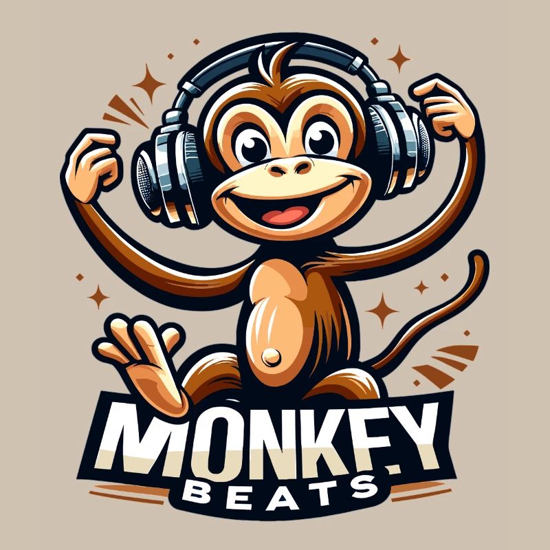 Monkey Beats Kopfhörer DJ