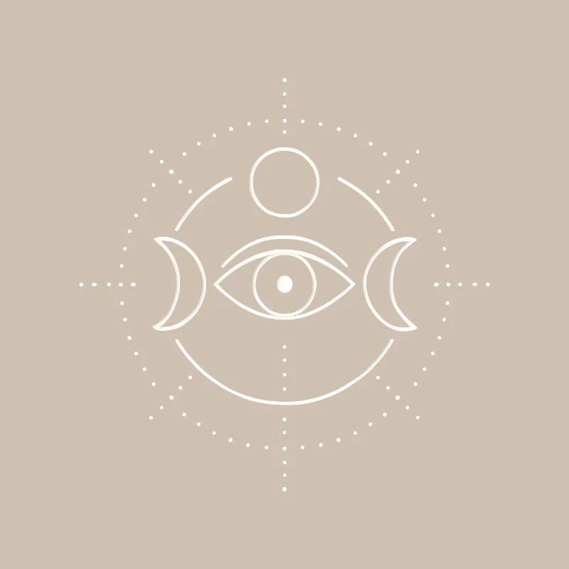 Moon Phase Eye Mandala