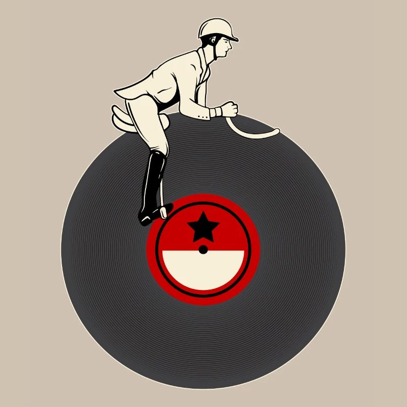Cavalier sur vinyle
