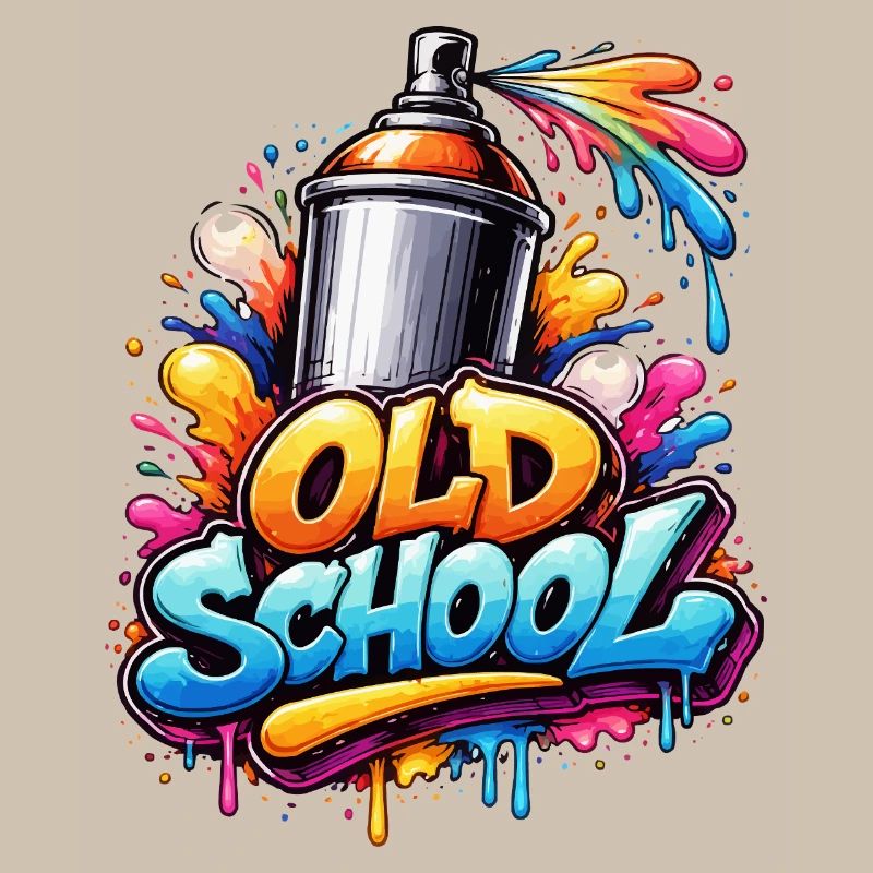 Old School Graffiti Spray Burst