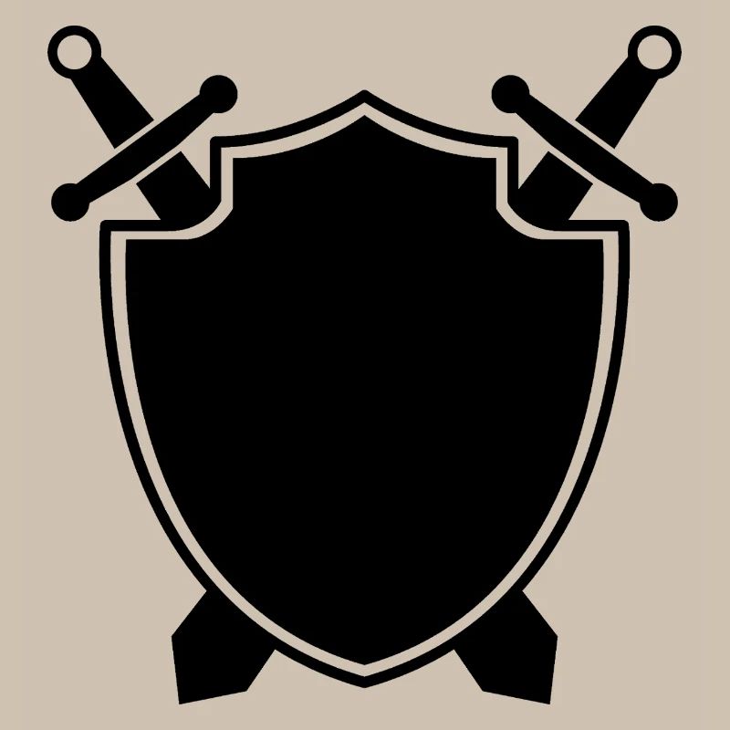 Bouclier médiéval avec épée