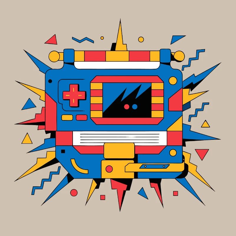 Retro neon console