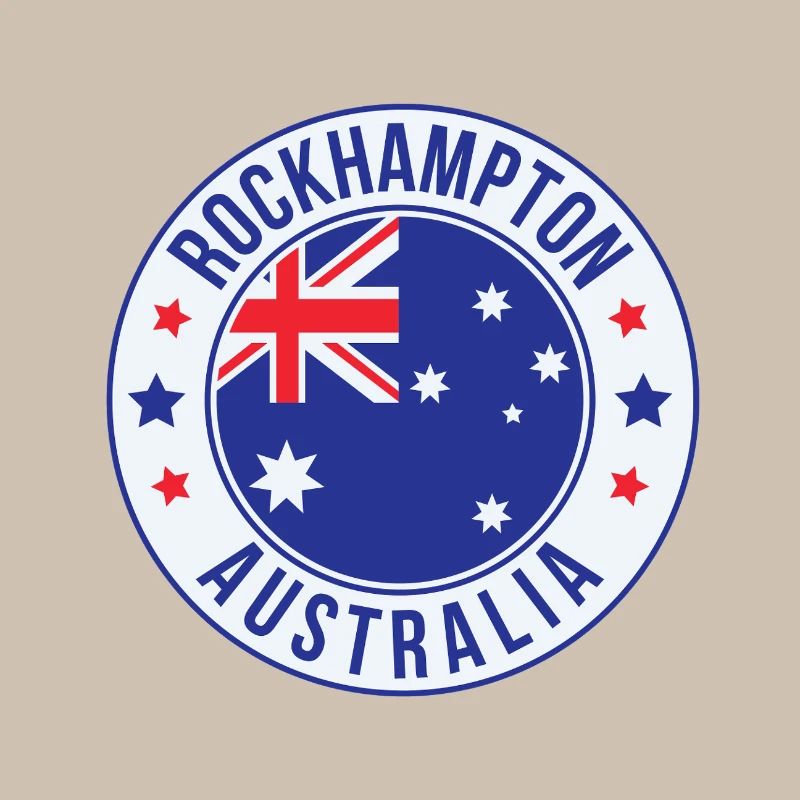 Rockhampton Australien-Emblem