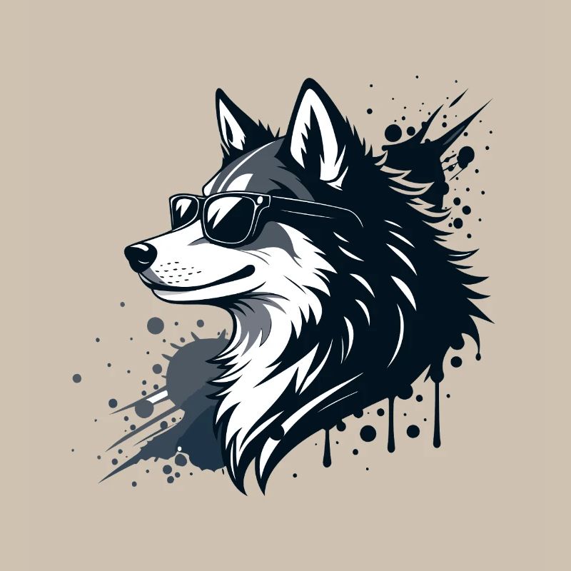 Husky-Chic-Gläser und Spritzer
