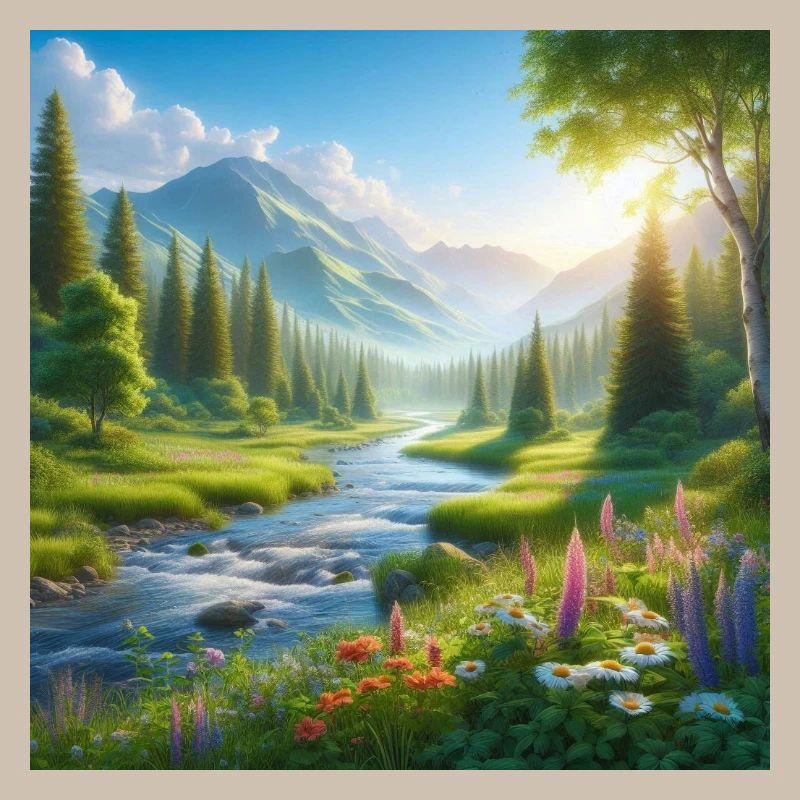 Fjälldalen's Spring Flower River