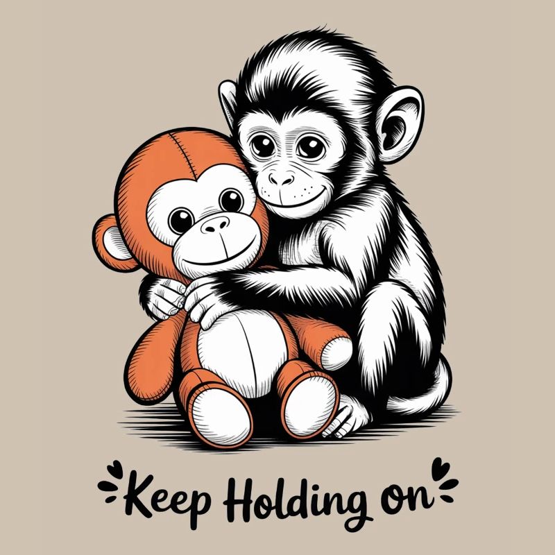 Monkey Hug Keeps Holding On