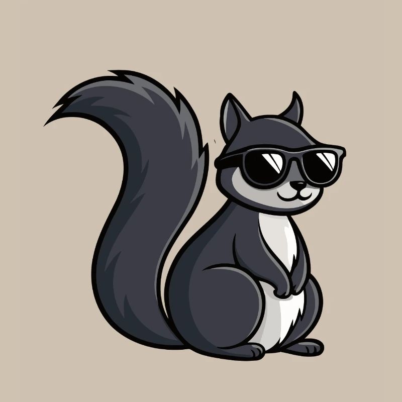 Coole Eichhörnchen-Dunkle Brille