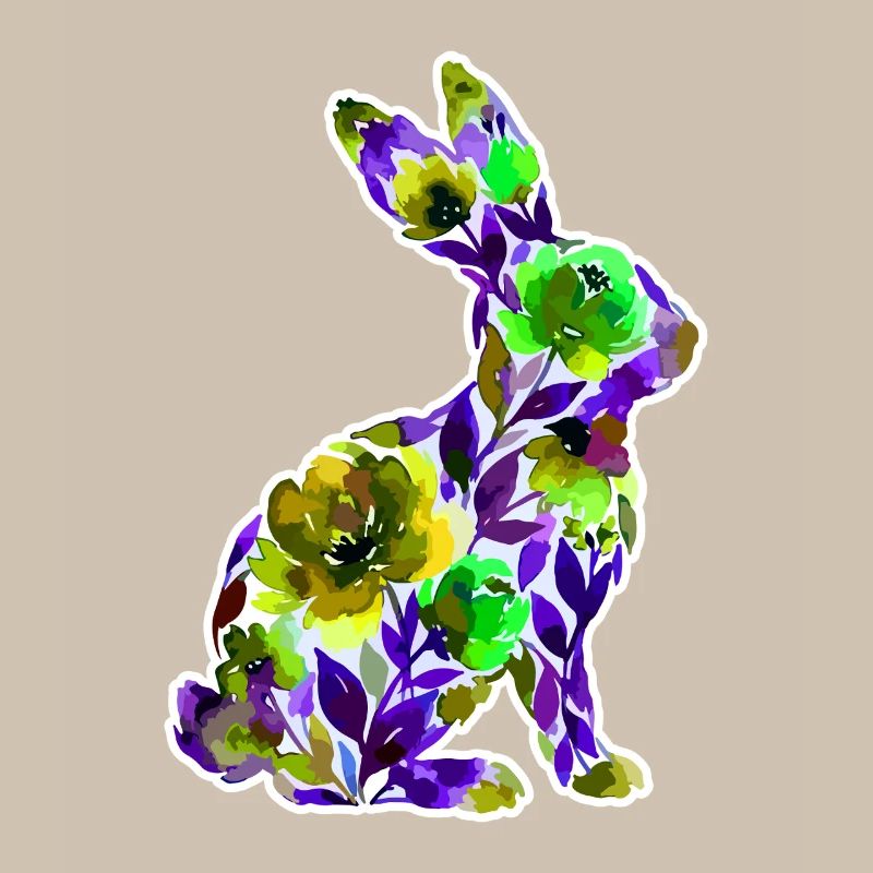 Fleurs en forme de lapin