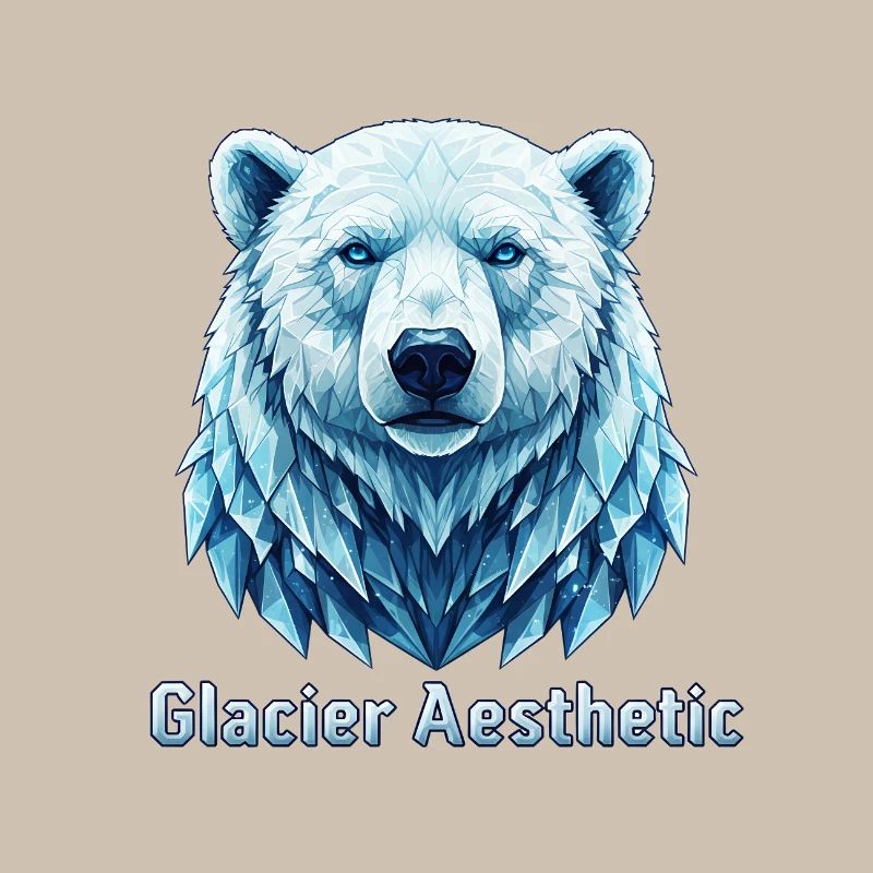 Polygone esthétique du glacier Polar Bear