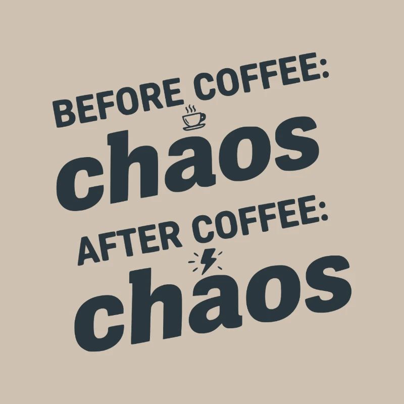 Before & After Coffee Chaos