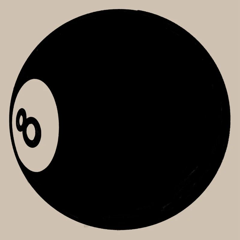 Billardkugel Nummer 8 Pool - Illustration