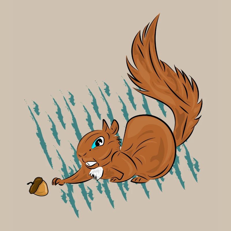 Squirrel and Hazelnut Stripes