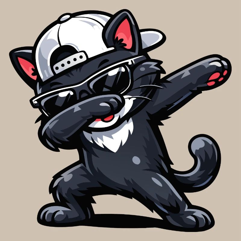 Dabbing Cat