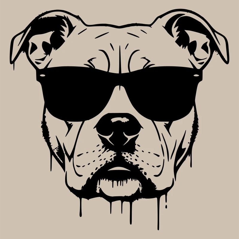 Pitbull Glasses Graffiti