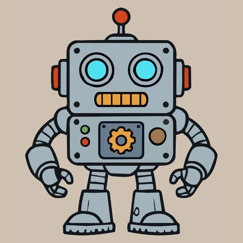Pop Art Rétro Robot
