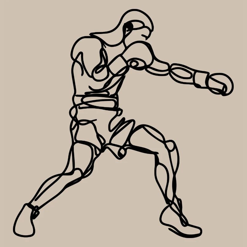 Graphismes de boxe