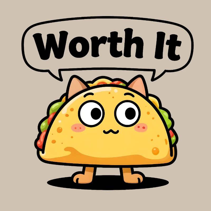 Expressive taco cat – even "Worth It"