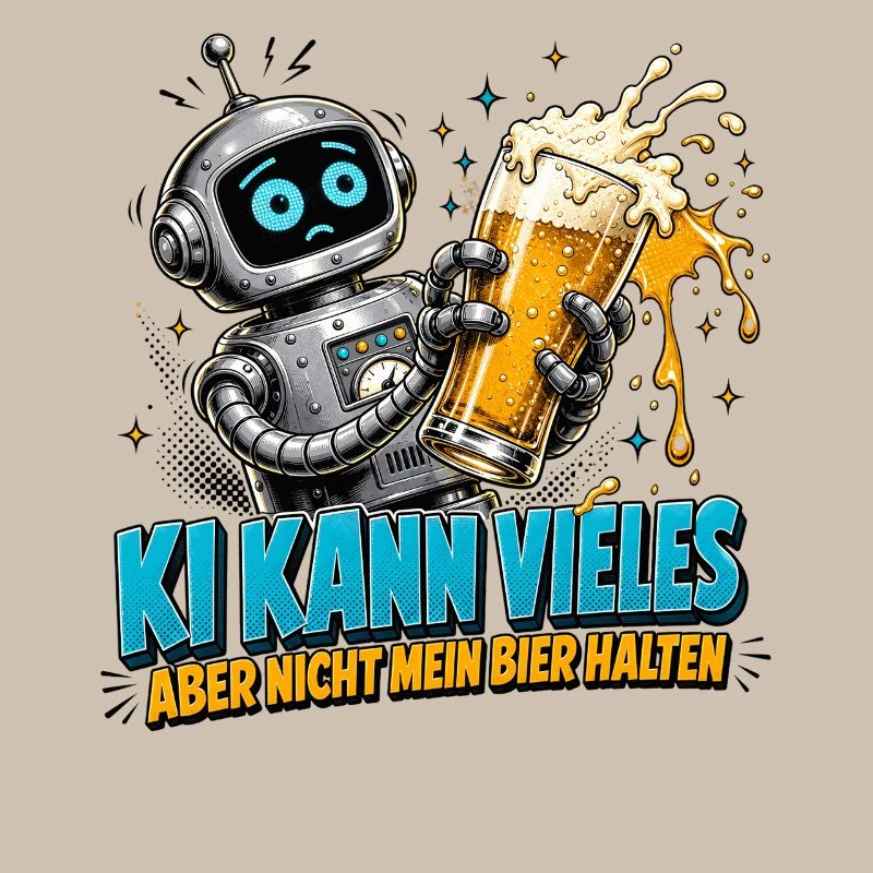 Roboter Bier Spruch