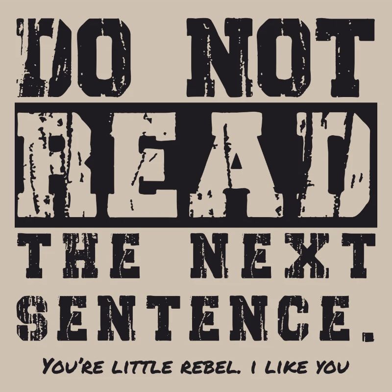 Do not read the next sentence