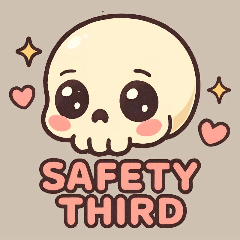 Safety Third Skull Funny Safety Third