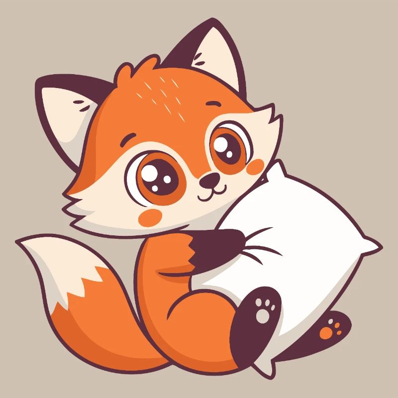 Fox Cozy and Pillow