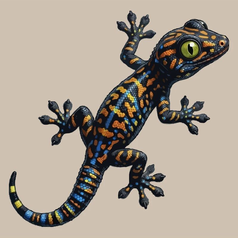 Gecko climbs
