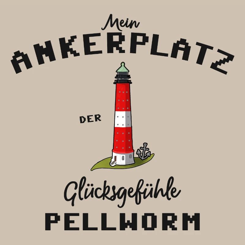 Pellworm, Ankerplatz Glücksgefühle, Leuchtturm
