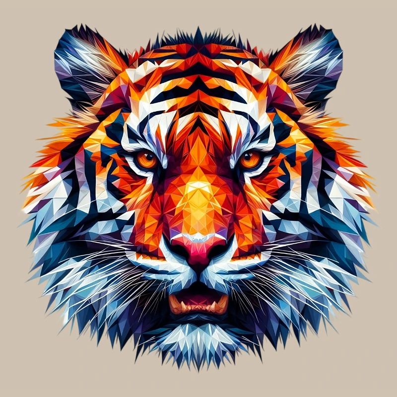Polygonal Tiger
