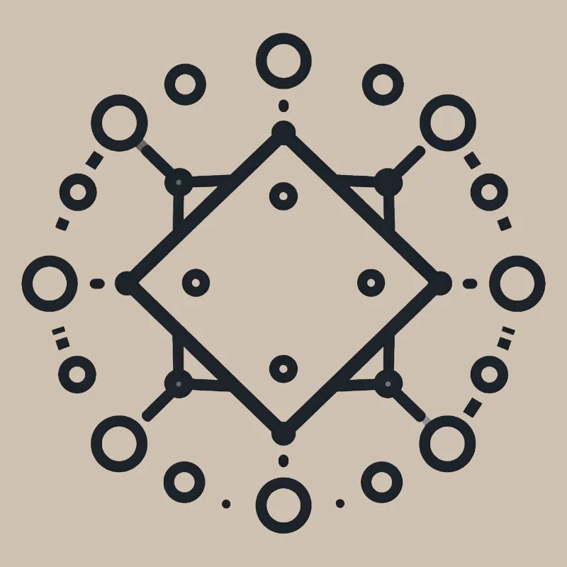 Geometric Diamond Mandala
