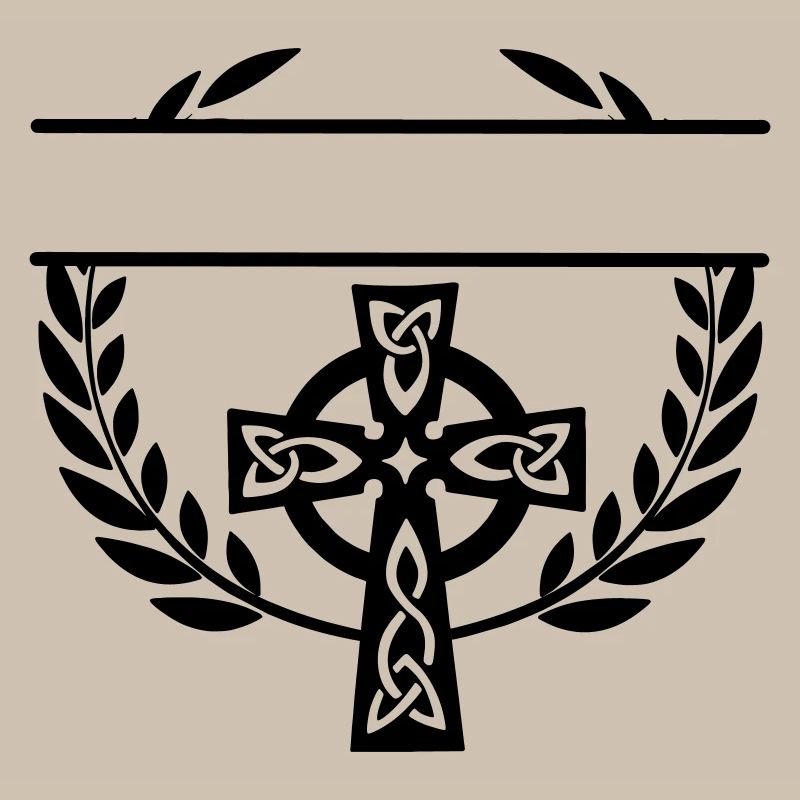 Monogramme croisé celtique