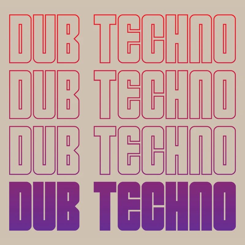 Dub Techno Neon Gradient Grid