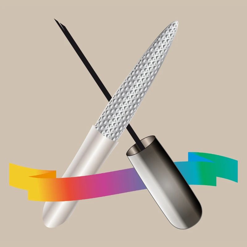 Outils de manucure avec illustration dégradée