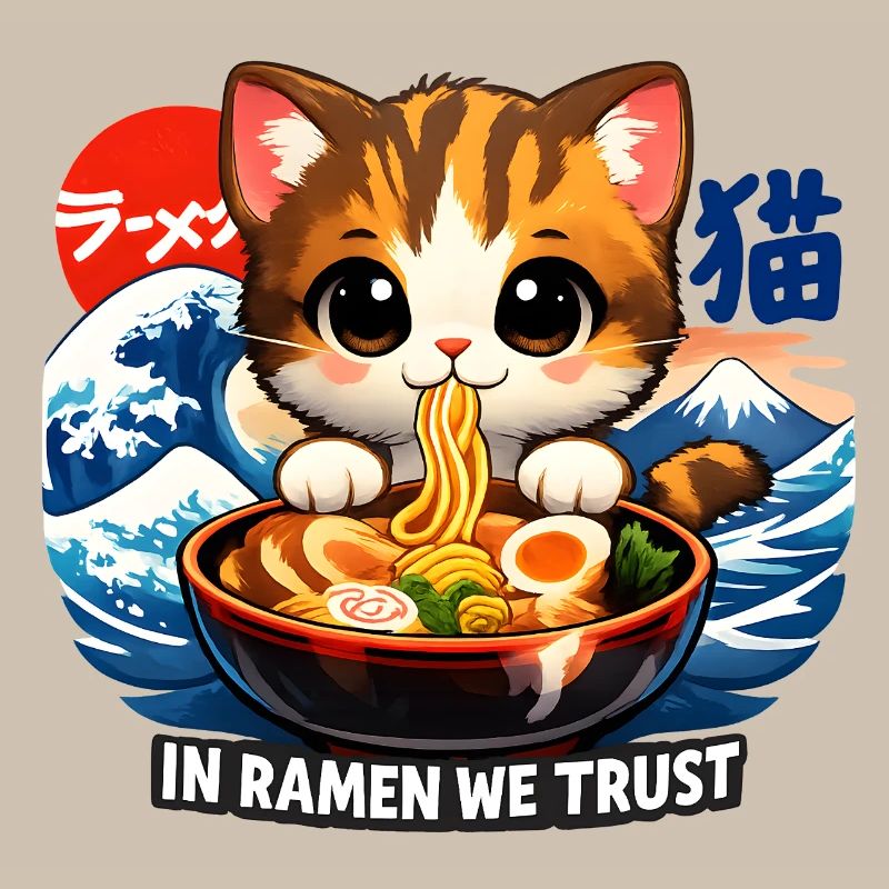 On a confiance en un chat dans le ramen