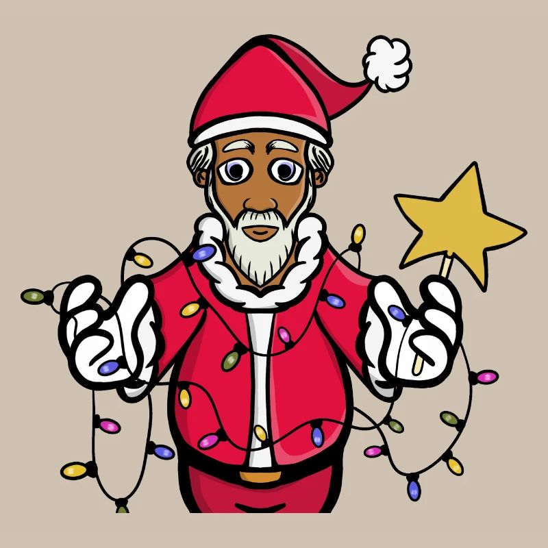 Ein strahlender Weihnachtsmann