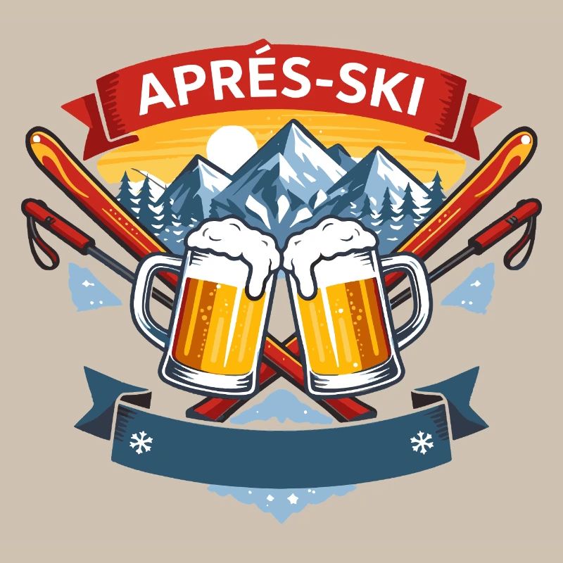 Après Ski Comic Design