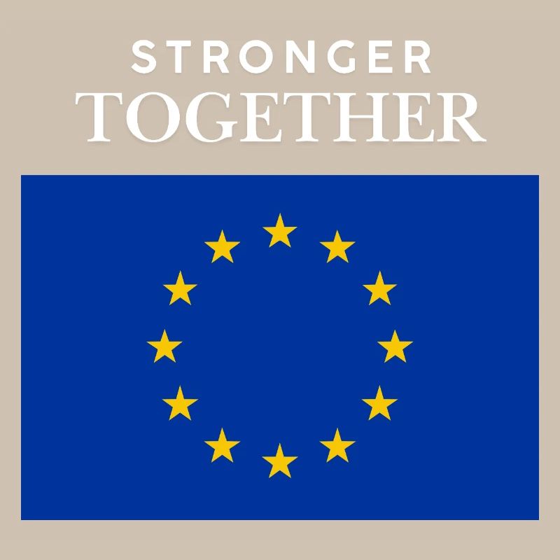 Gemeinsam Stark EU Flagge