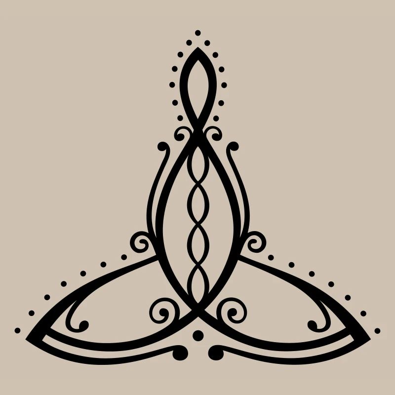Celtic Motherhood Symbol Mutter mit vier Kindern