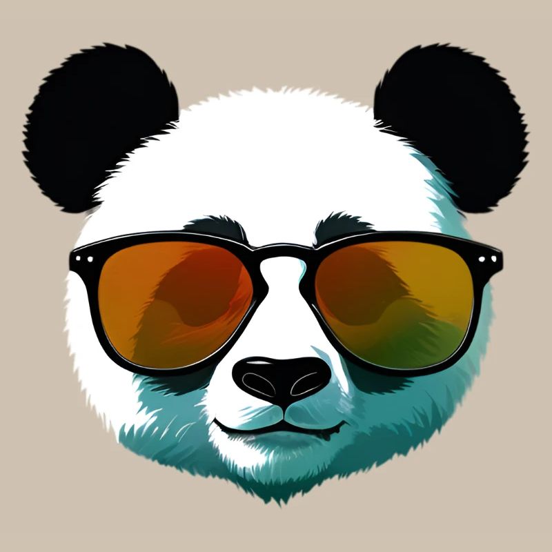 Panda with Sunglasses Gradient