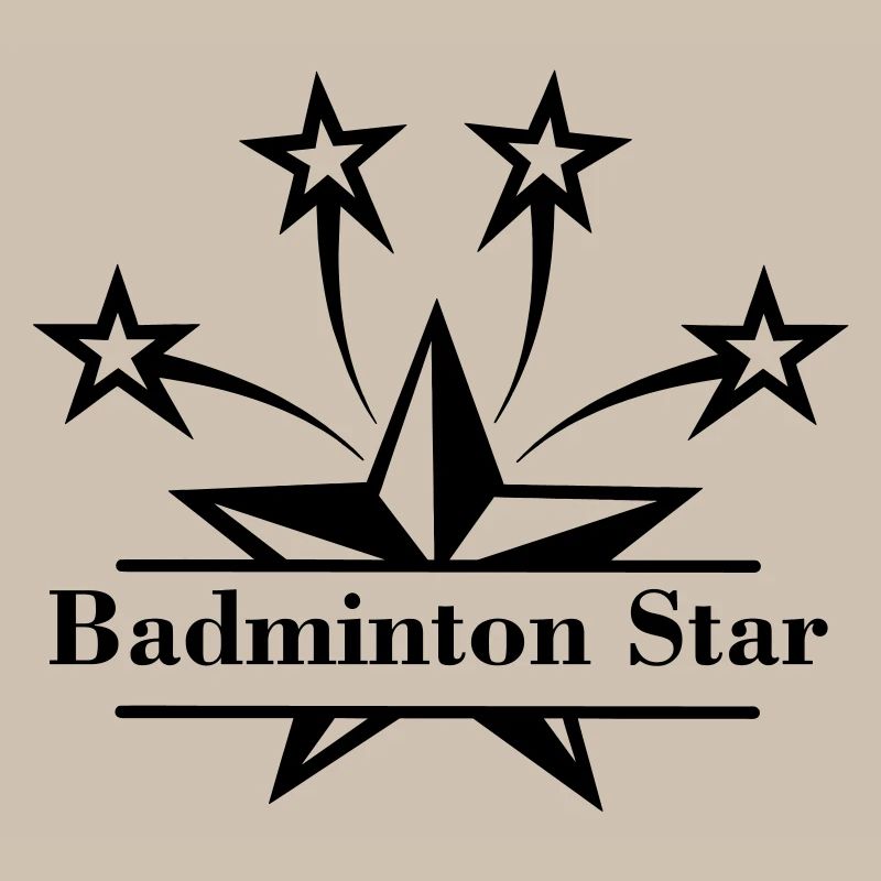 Star with bar in between and text 'Badminton Star'