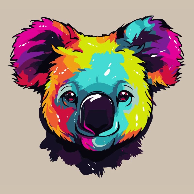 Pop Art Coloré de Koala
