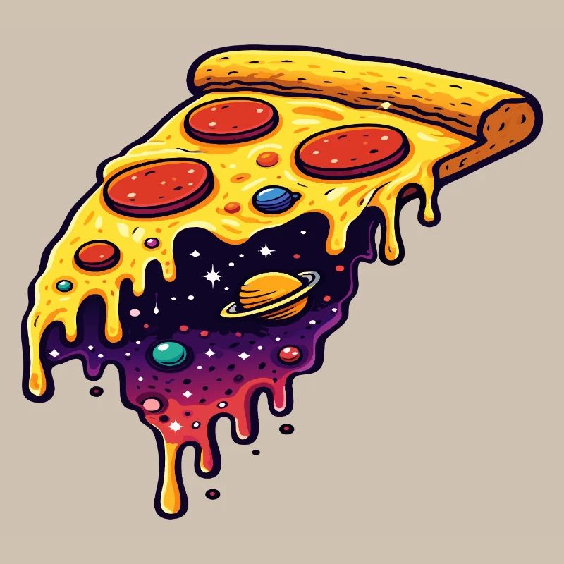 Kosmisches Pizzastück