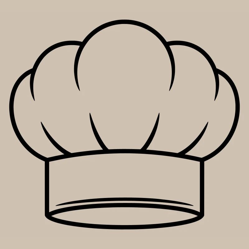 Chef Hat Vector Icon Design
