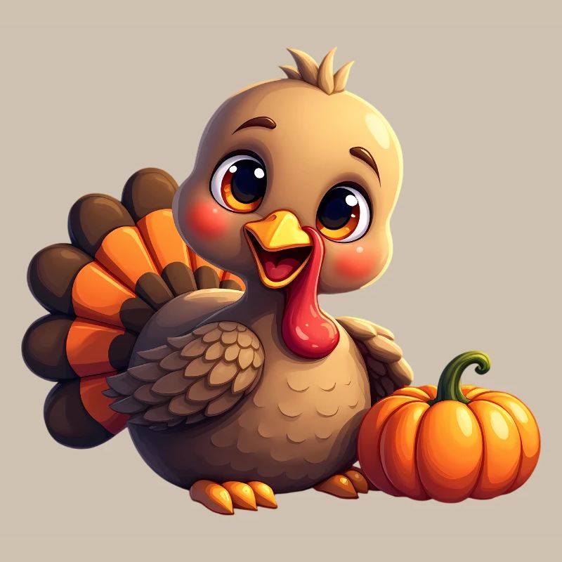 Bébé dinde de Thanksgiving