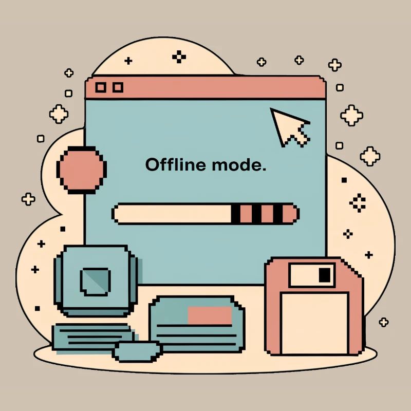 Offline Mode Retro Internet