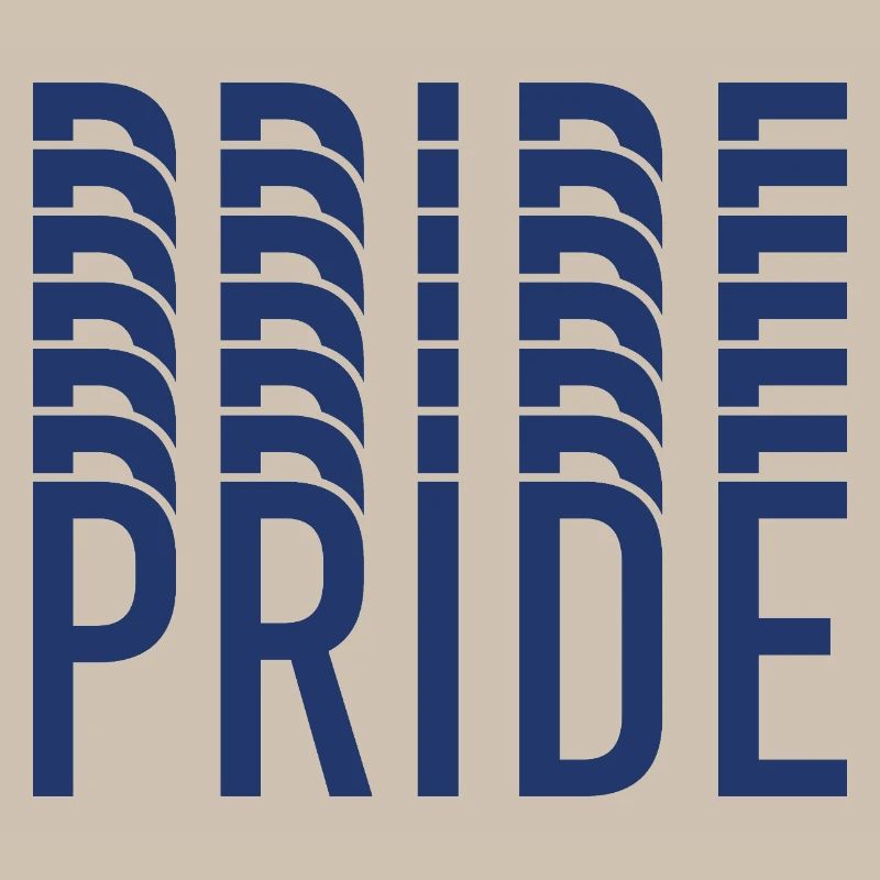 Blue Pride Geometric Pattern