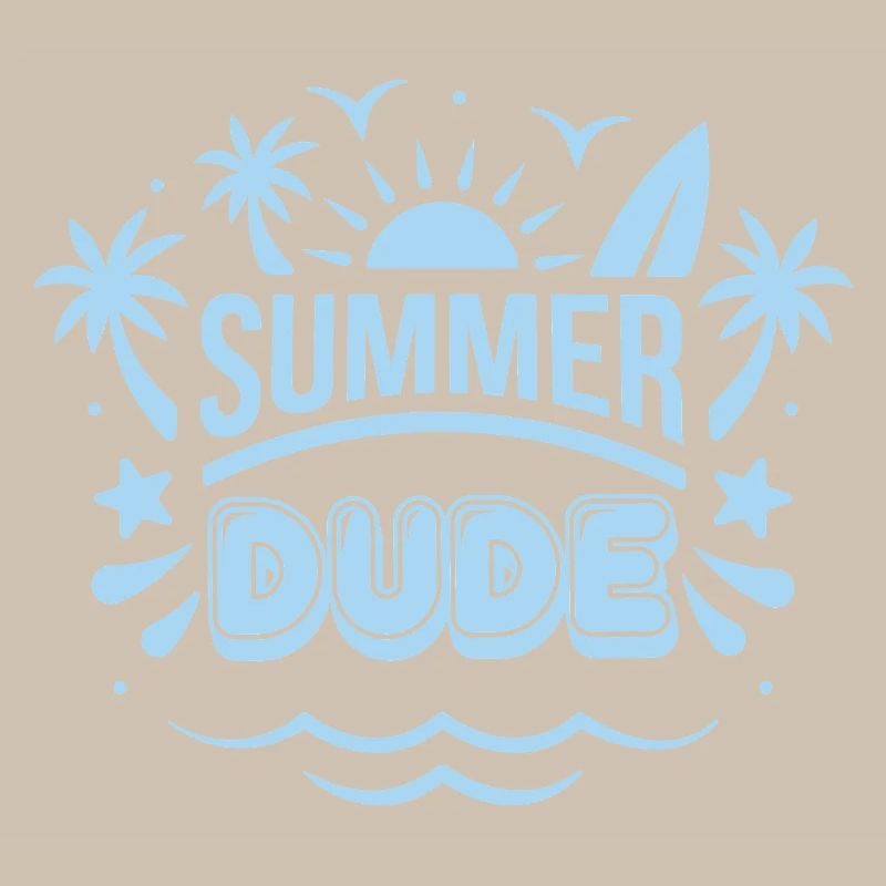 Sommer Dude Surf Logo