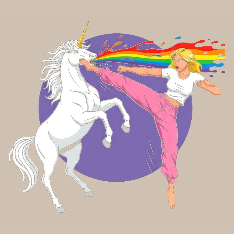 Battle Rainbow: Unicorn vs Dancer