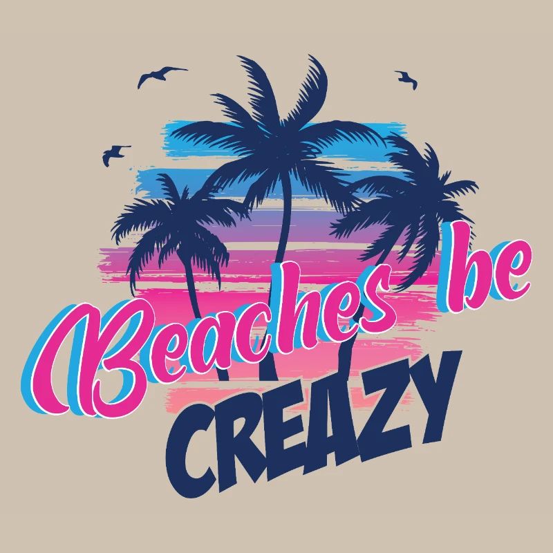 Beaches be Crazy Palm Neon Sunset
